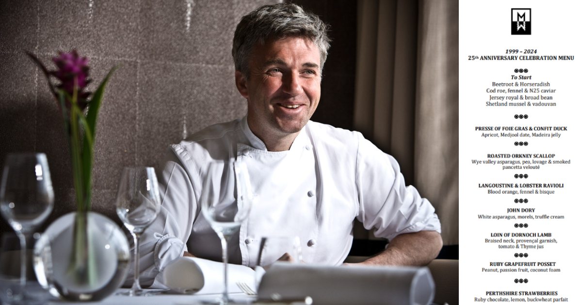 Restaurant Martin Wishart has held a Michelin star for almost 25 years